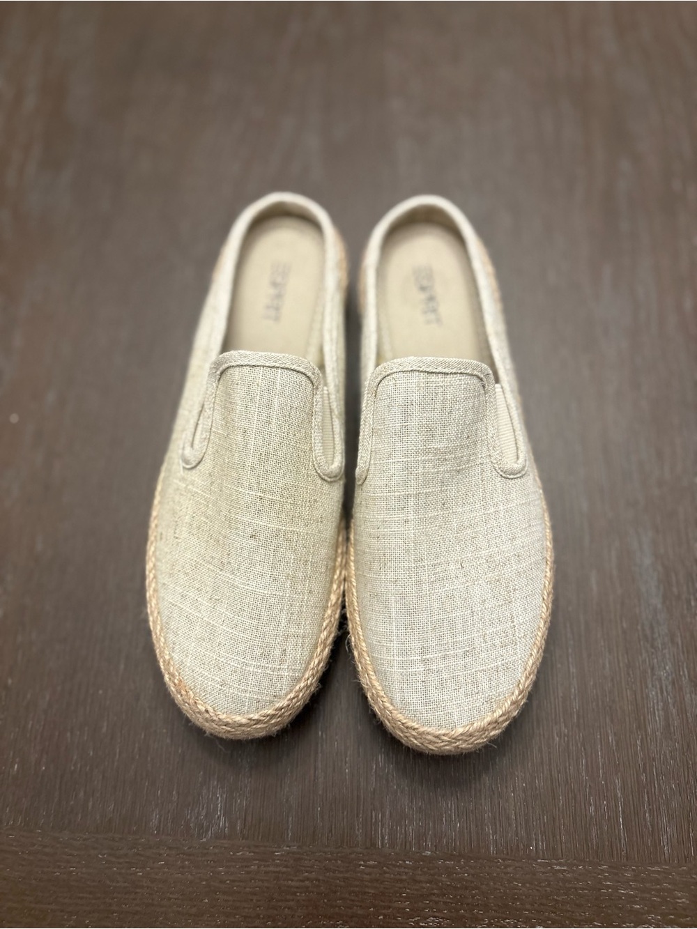 Esprit Natural Linen Espadrille Slip-Ons